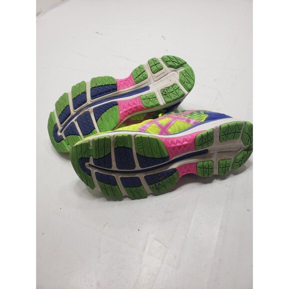 Asics Women's Gel-Nimbus 18 Running Shoes Neon Yellow Multi Color T650N Size 9 - Picture 8 of 9